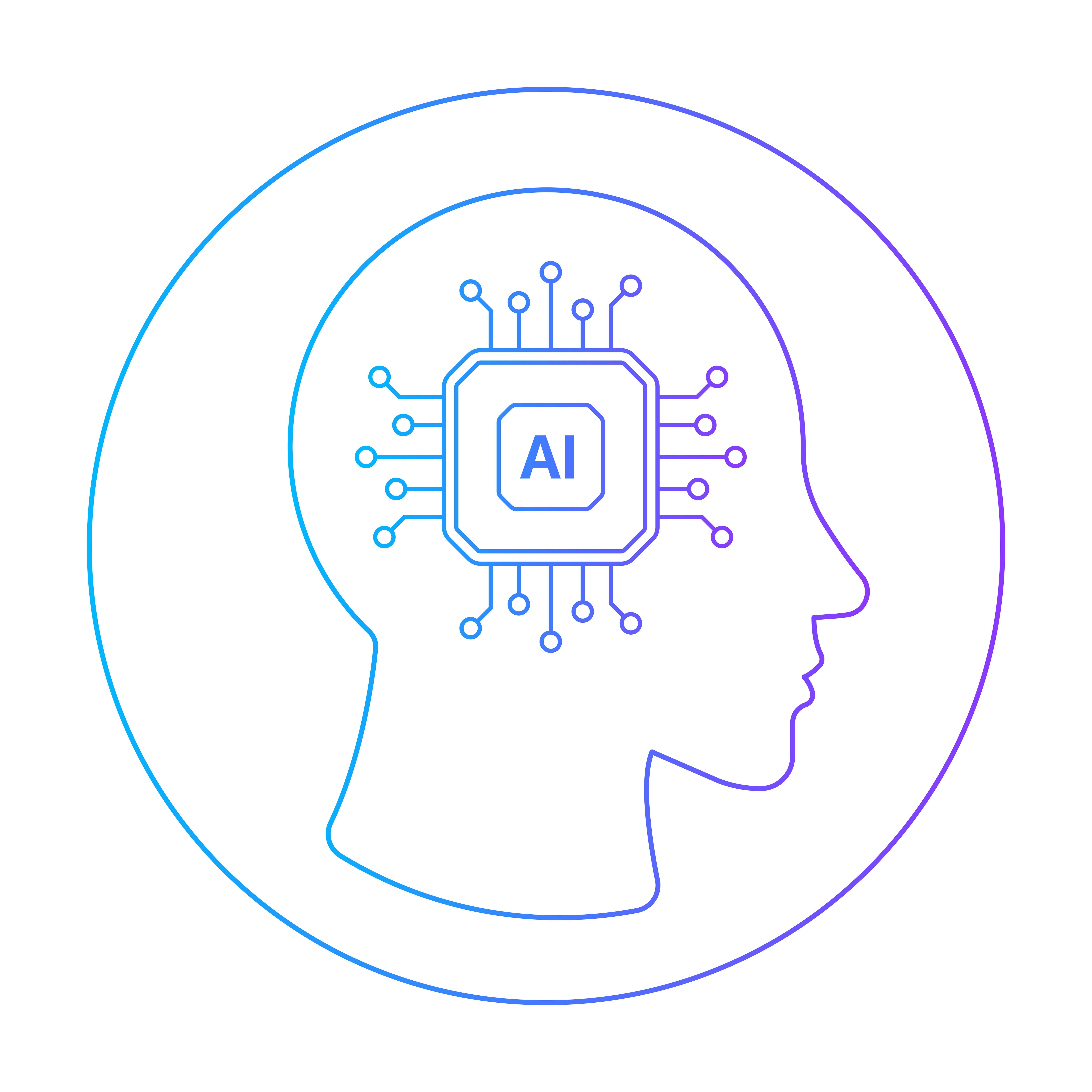 Head With Ai Chip
