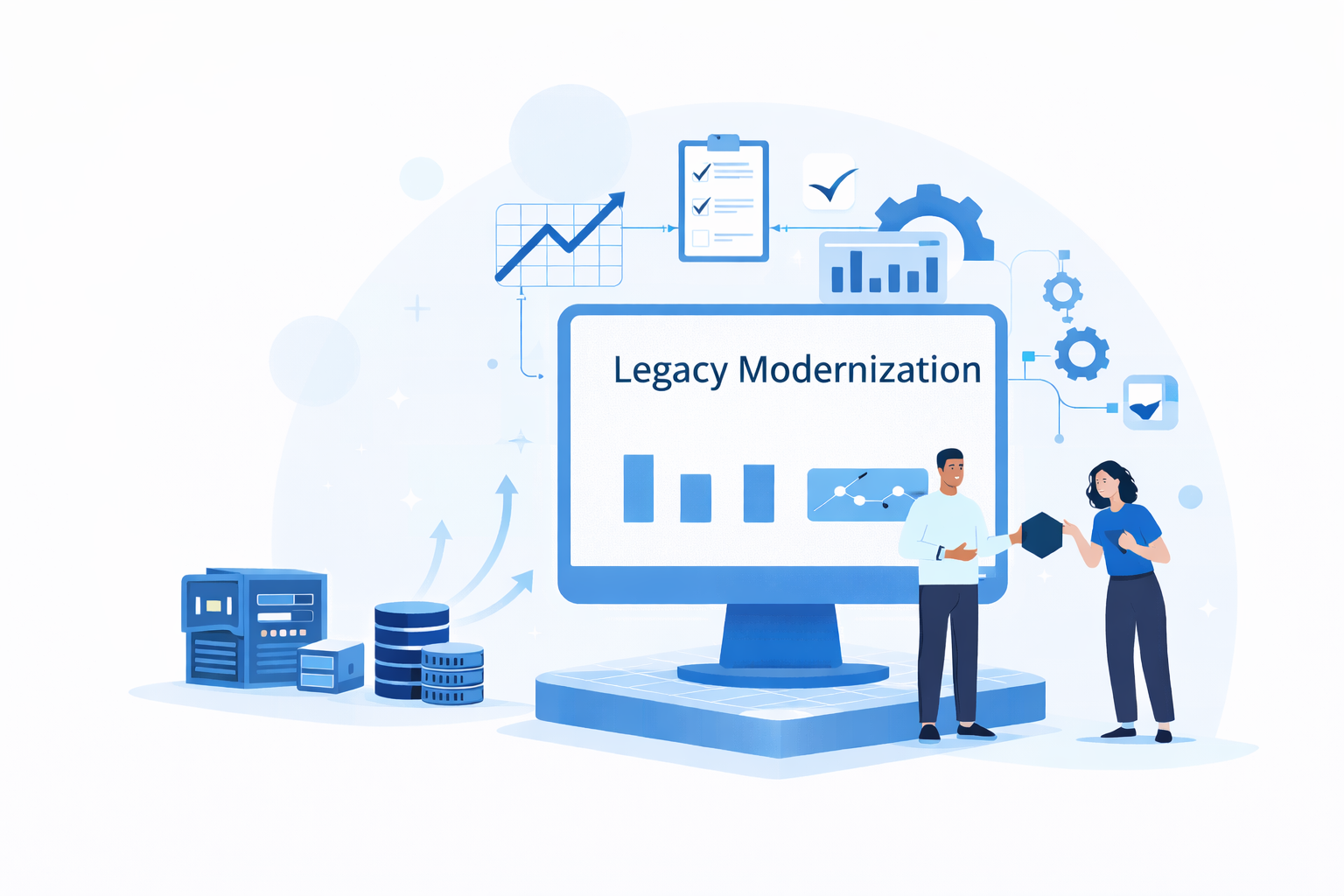 ERP Legacy Transformation product overview illustration